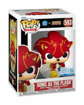 Bobble Figure Heroes POP! DC X Sonic The Hedgehog - Sonic As The Flash #593 