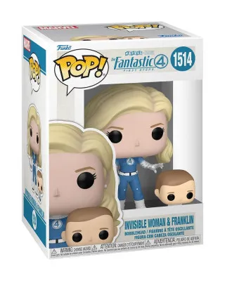 Bobble Figure Marvel - Fantastic Four: First Steps POP! - Invisible Woman & Franklin 