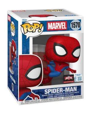 Bobble Figure Marvel - Spider-Man POP! - Spider-Man (Leaning) #1570 
