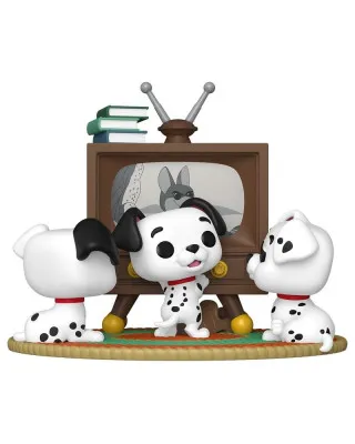 Bobble Figure Moment - 101 Dalmatians POP! - Rolly, Patchy And Lucky With TV #1664 