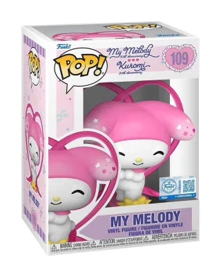 Bobble Figure Sanrio: Hello Kitty (50th Anniversary) & Kuromi (20Th Anniversary) POP! - My Melody (With Ribbon) #109 