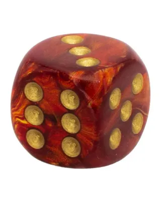 Kockice Chessex - Scarab - Scarlet & Gold 12mm (36) 