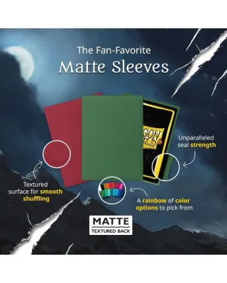 Dragon Shield 100 Standard Sleeves - Forest Green Green Matte 