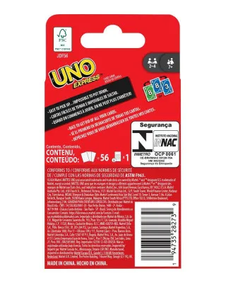 Društvena igra Mattel UNO Express - Card Game 