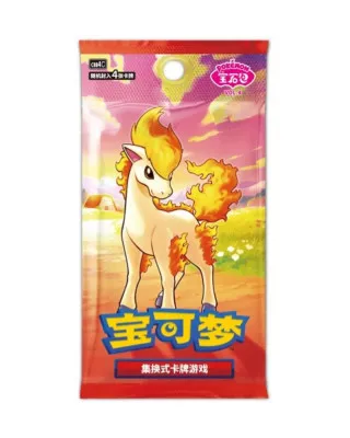Društvena igra - Pokemon - TCG Gem Vol 4 - Ponyta Booster Pack - Chinese 