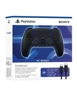 Gamepad PlayStation 5 DualSense - Midnight Black + USB-C Cable 