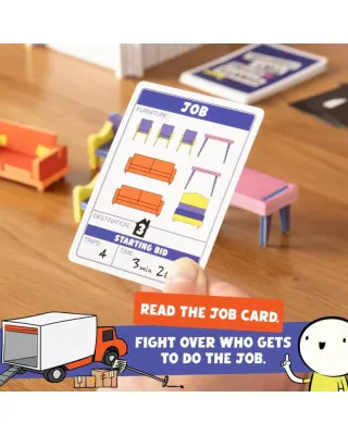 Društvena igra Giants Moving Tiny Furniture 