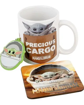 Gift Set - Star Wars The Mandalorian - The Child - Šolja, Podmetač & Privezak 