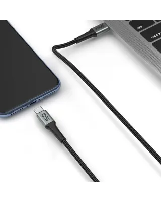 Kabl Superior SU-K110 USB-C 100W - Pleteni 2m - Grey 