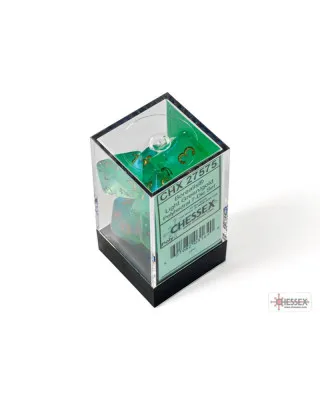 Kockice Chessex - Borealis- Light Green & gold - Role Playing 7 Dice Set