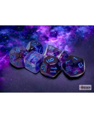 Kockice Chessex - Nebula - Luminary - Nocturnal & Blue (7) 