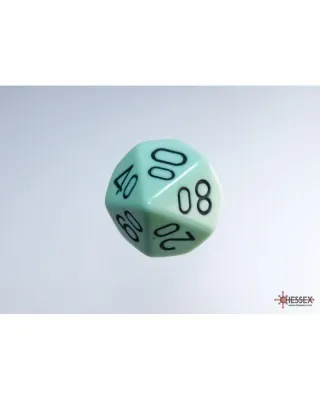 Kockice Chessex - Opaque - Polyhedral - Pastel Green-Black (7) 