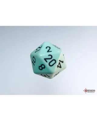 Kockice Chessex - Opaque - Polyhedral - Pastel Green-Black (7) 