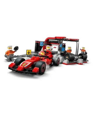 LEGO City - F1 Pit Stop And Pit Crew With Ferrari Car 