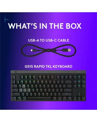 Tastatura Logitech G515 Rapid TKL Black 