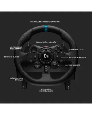 Logitech G923 Trueforce Racing Wheel Volan 