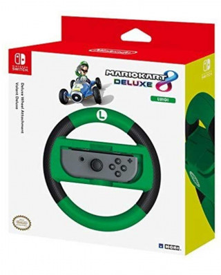 Nintendo Switch HORI Deluxe Wheel Attachment - Mario Kart 8 Deluxe - Luigi 