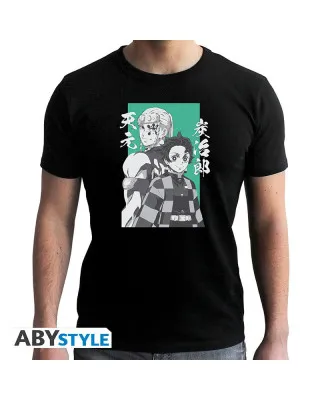 Majica AbyStyle Demon Slayer - Tanjiro & Tengen - L 