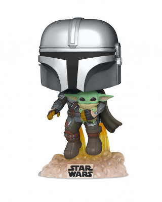 Bobble Figure Star Wars - The Mandalorian POP! - The Mandalorian with the Child 