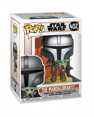 Bobble Figure Star Wars - The Mandalorian POP! - The Mandalorian with the Child 