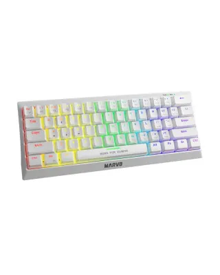 Tastatura Marvo Hecate 61R KG962G 60% Red Switch - White 