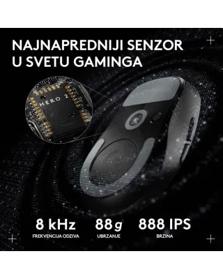 Miš Logitech G PRO X Superlight Wireless v2 DEX - Black 