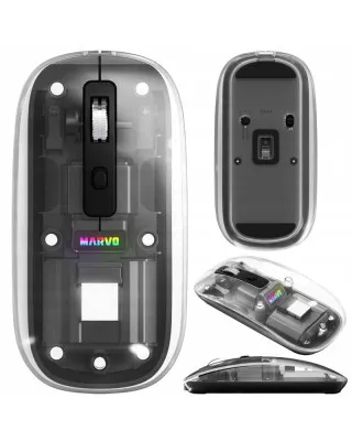 Miš Marvo Prism B10 M810W Wireless - Transparent Black 
