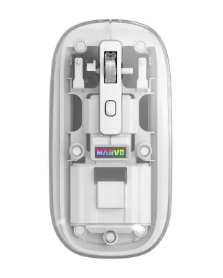 Miš Marvo Prism B10 M810W Wireless - Transparent White 