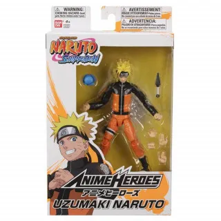Action Figure Naruto Shippuden - Anime Heroes - Uzumaki Naruto 