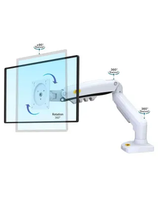 Nosač za monitor - North Bayou F80 - Beli 