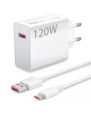 Punjač za Mobilni Telefon / Laptop Xiomi 120W HyperCharge Combo (Type-A) 