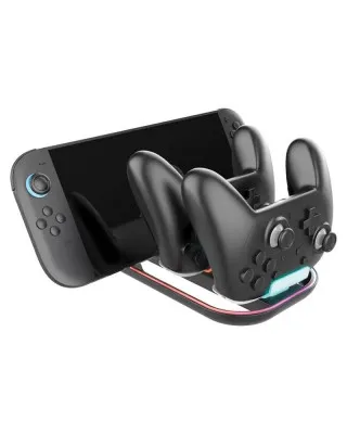 Punjač za Gamepad Nacon TRIDOCK RGB Charger For 2 Pro Controller & Nintendo Switch 2 Console 