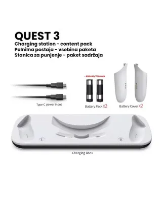 Punjač za Meta Quest 3 - Compatible Charging Dock 