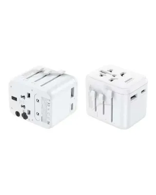 Putni adapter Remax 2.4 A RP-U23 UK/EU/US/AU - White 