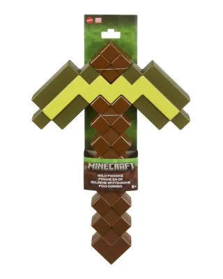 Replica Minecraft - Gold Pickaxe - Plastic 