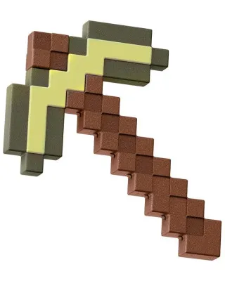 Replica Minecraft - Gold Pickaxe - Plastic 