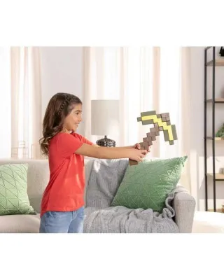 Replica Minecraft - Gold Pickaxe - Plastic 