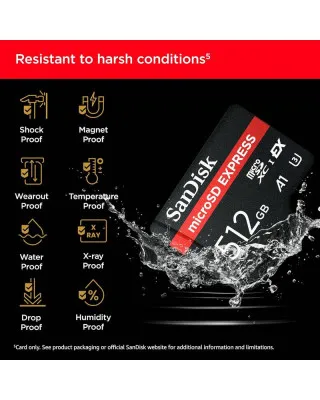 SanDisk Memory Card Express Micro SDXC  Ultra 512GB 650MB/s, C10 Class 