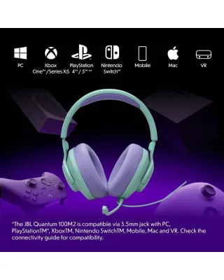 Slušalice JBL Quantum 100 M2 - Cyan 