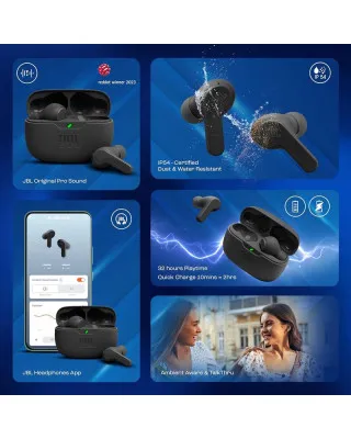 Slušalice JBL Vibe Beam TWS BT Black 