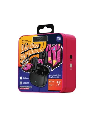 Slušalice Moye - Street Beatz Wireless Earphone Bežične Bubice - Crne 