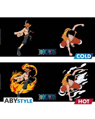 Šolja AbyStyle - One Piece - Luffy And Ace - Heat Change 