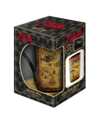 Šolja The Legend of Zelda - Black And Gold - Latte Mug 