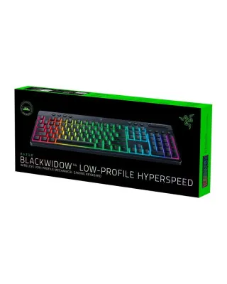 Tastatura Razer BlackWidow V4 Low-profile HyperSpeed - Wireless (Green Clicky Switch) 