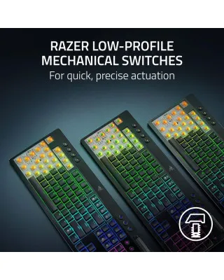 Tastatura Razer BlackWidow V4 Low-profile HyperSpeed - Wireless (Green Clicky Switch) 