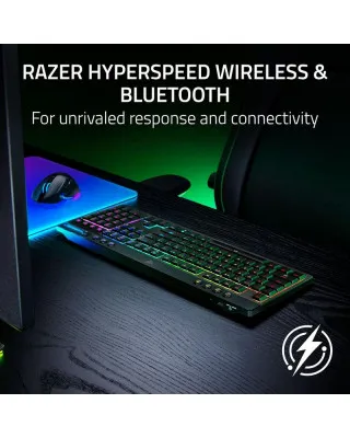 Tastatura Razer BlackWidow V4 Low-profile HyperSpeed - Wireless (Green Clicky Switch) 