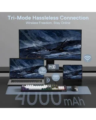 Tastatura Redragon Wyvern LCD Pro K761-WB Wireless/Wired/BT 