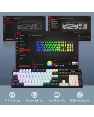 Tastatura Redragon Wyvern LCD Pro K761-WB Wireless/Wired/BT 