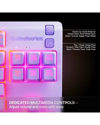 Tastatura Steelseries APEX 3 TKL Lavender 