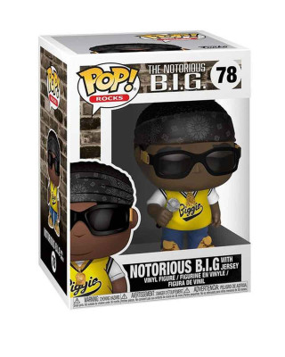 Bobble Figure Rocks - Notorious B.I.G. POP! - Biggie Jersey 